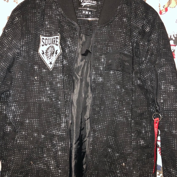 Square Zero graphic trench coat - Picture 4 of 8